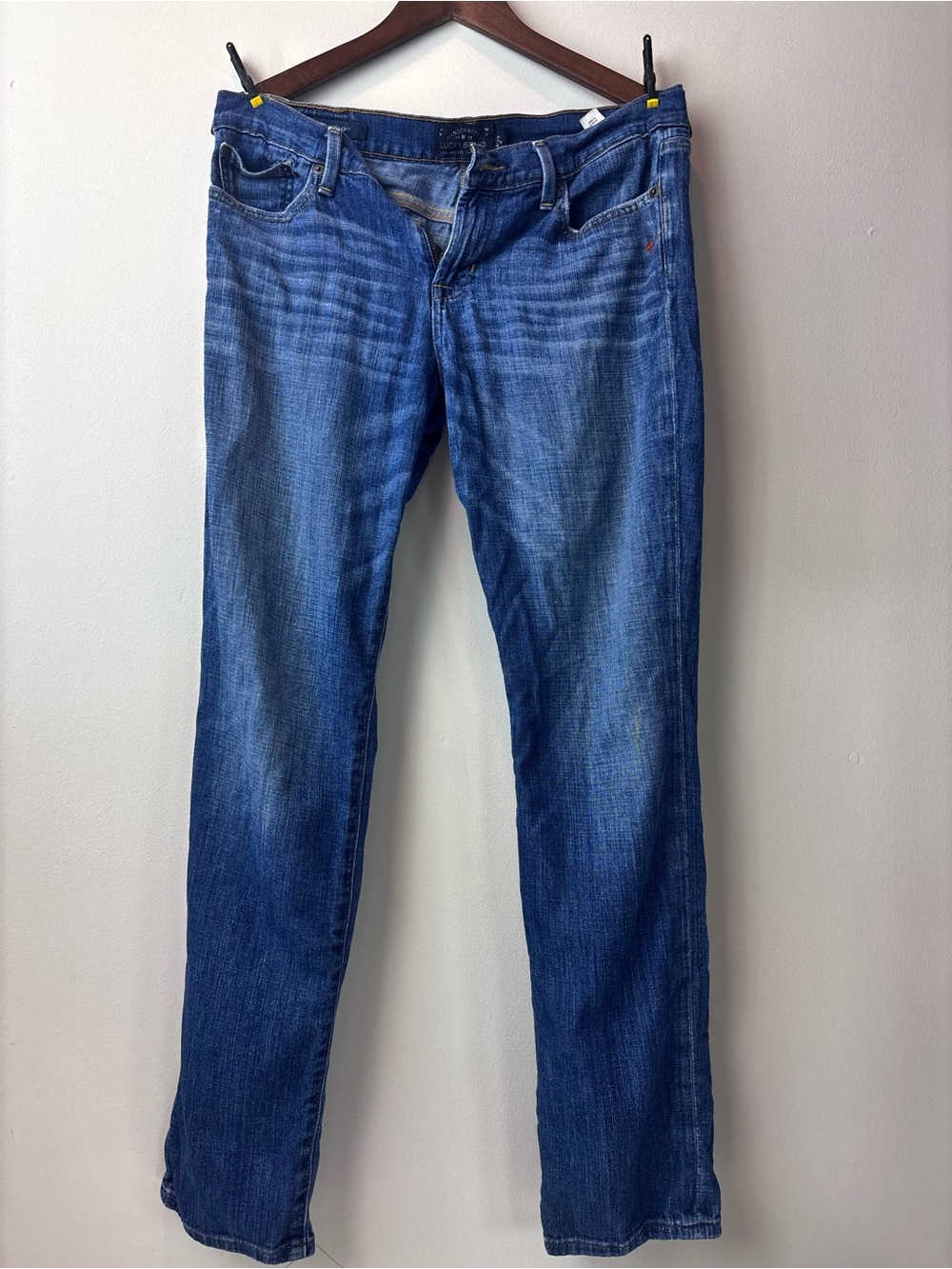 Lucky Brand Women’s 8/29 Straight Leg Jeans Medium Wash Blue Denim